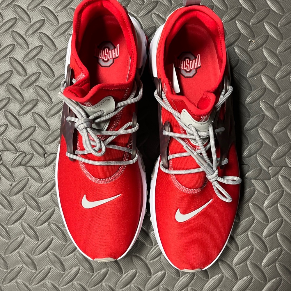 NIKE REACT PRESTO OHIO STATE BUCKEYES RUNNING SHOES DB3413-600 OSU MENS FB NEW - Picture 15 of 15
